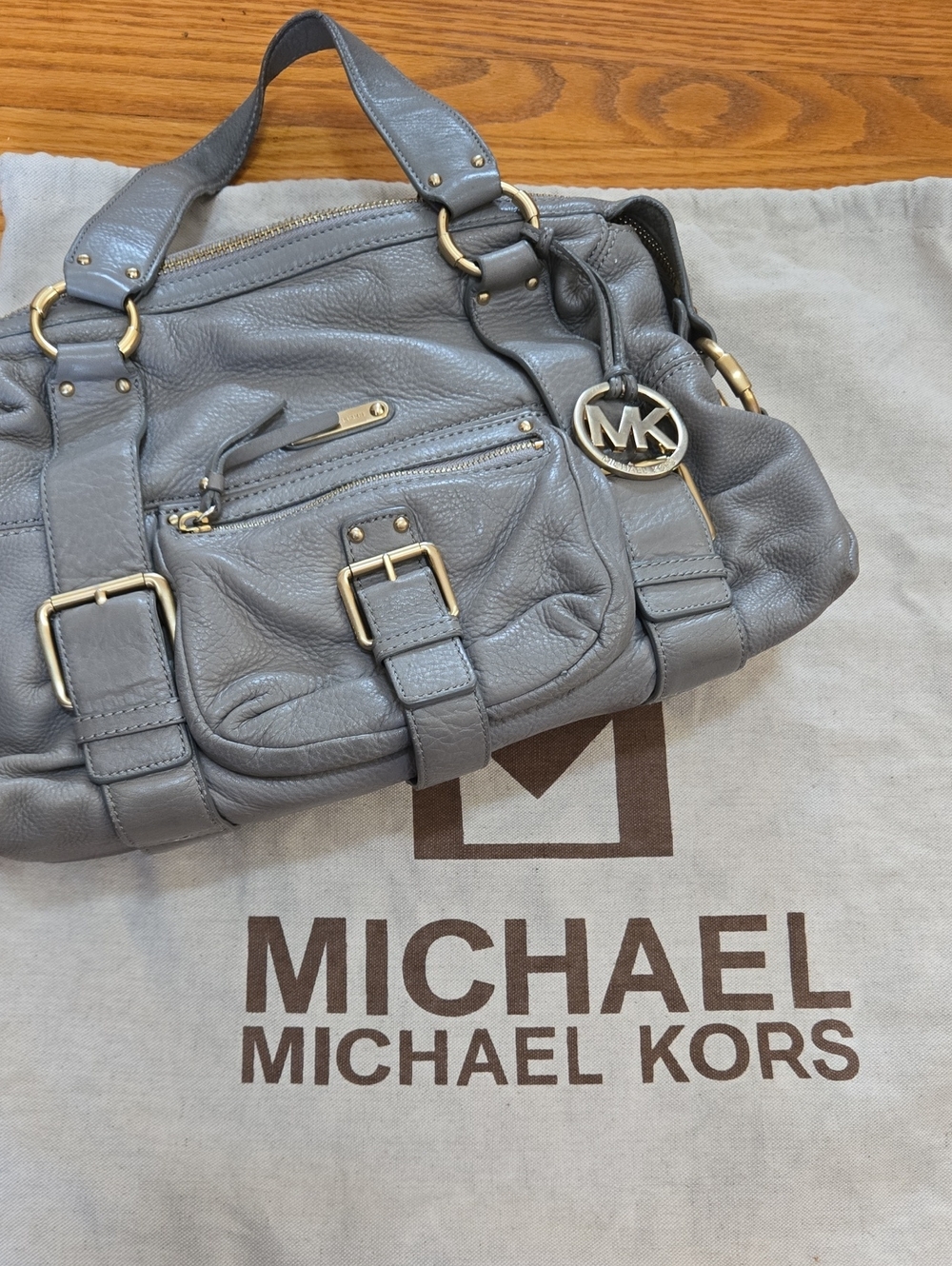 Michael Kors Austin leather Satchel Handbag with Dust Bag